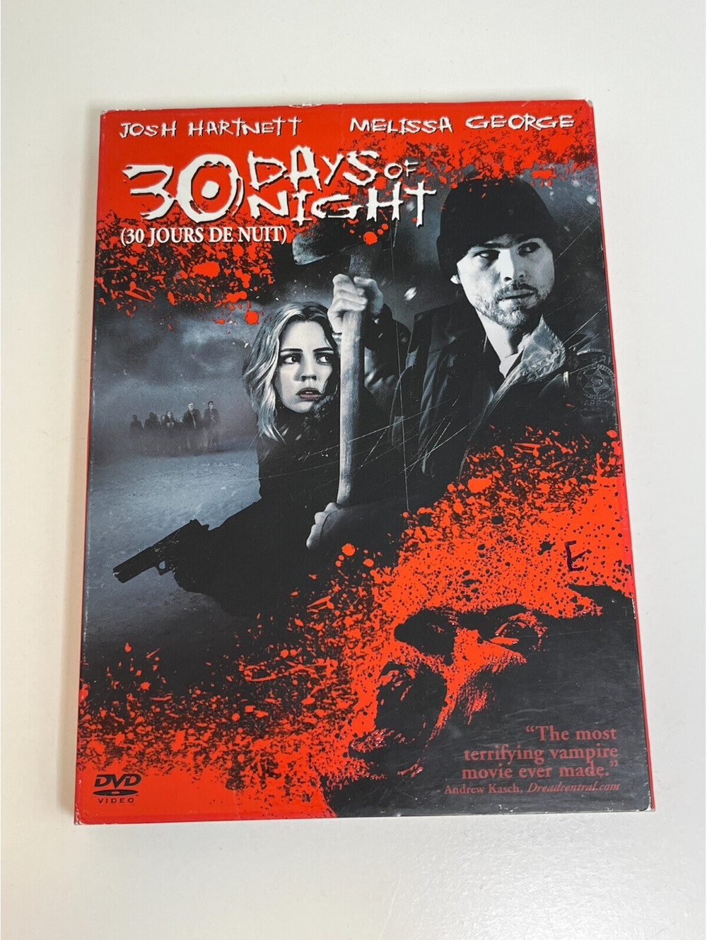 30 Days of Night DVD Bilingual Slipcover Josh Hartnett